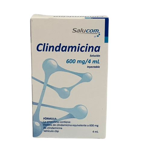 CLINDAMICINA SALUCOM SOLUCIÓN 600 MG / 4ML SOLUCIÓN INYECTABLE