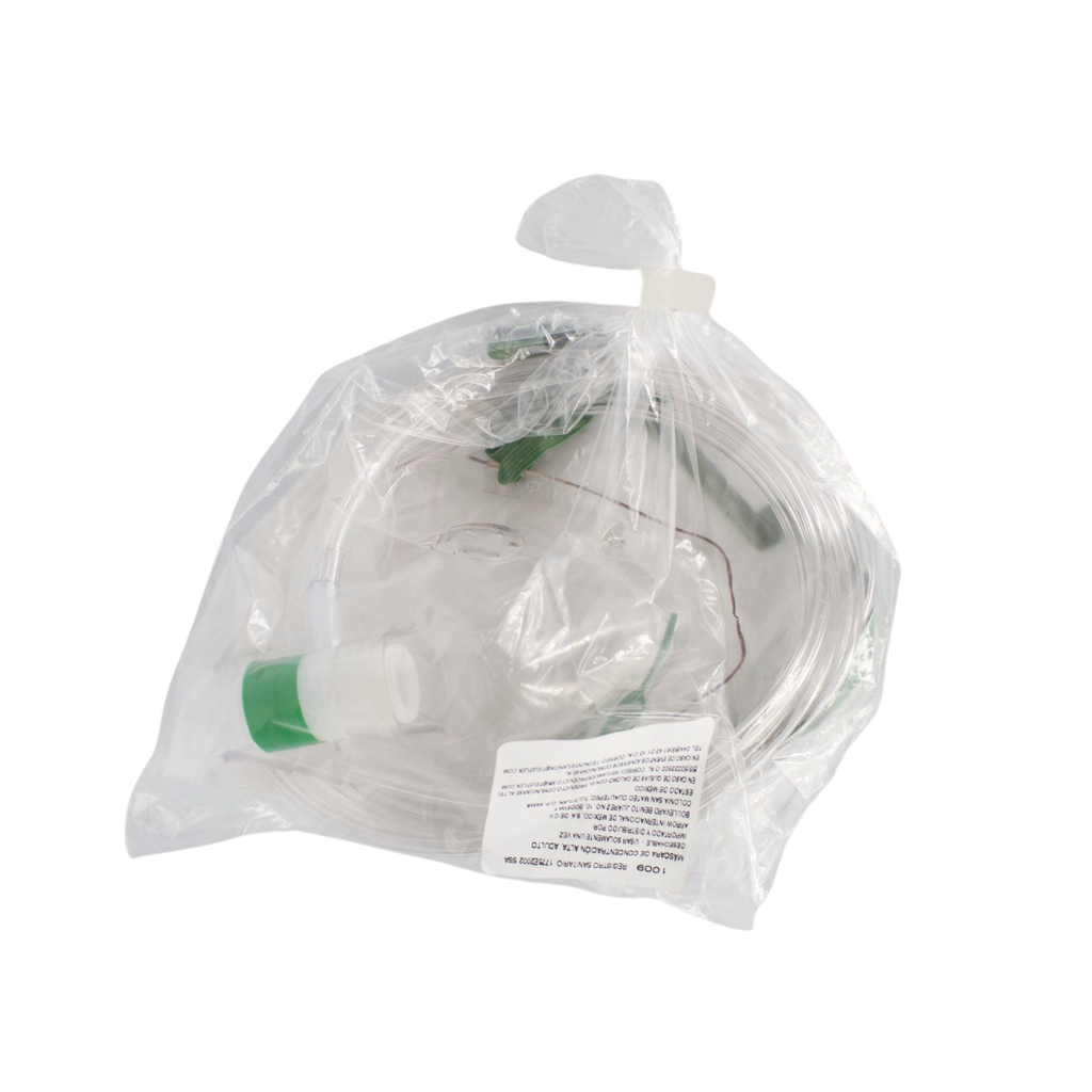 MASCARILLA HUDSON DE OXIGENO CON RESERVORIO ADULTO