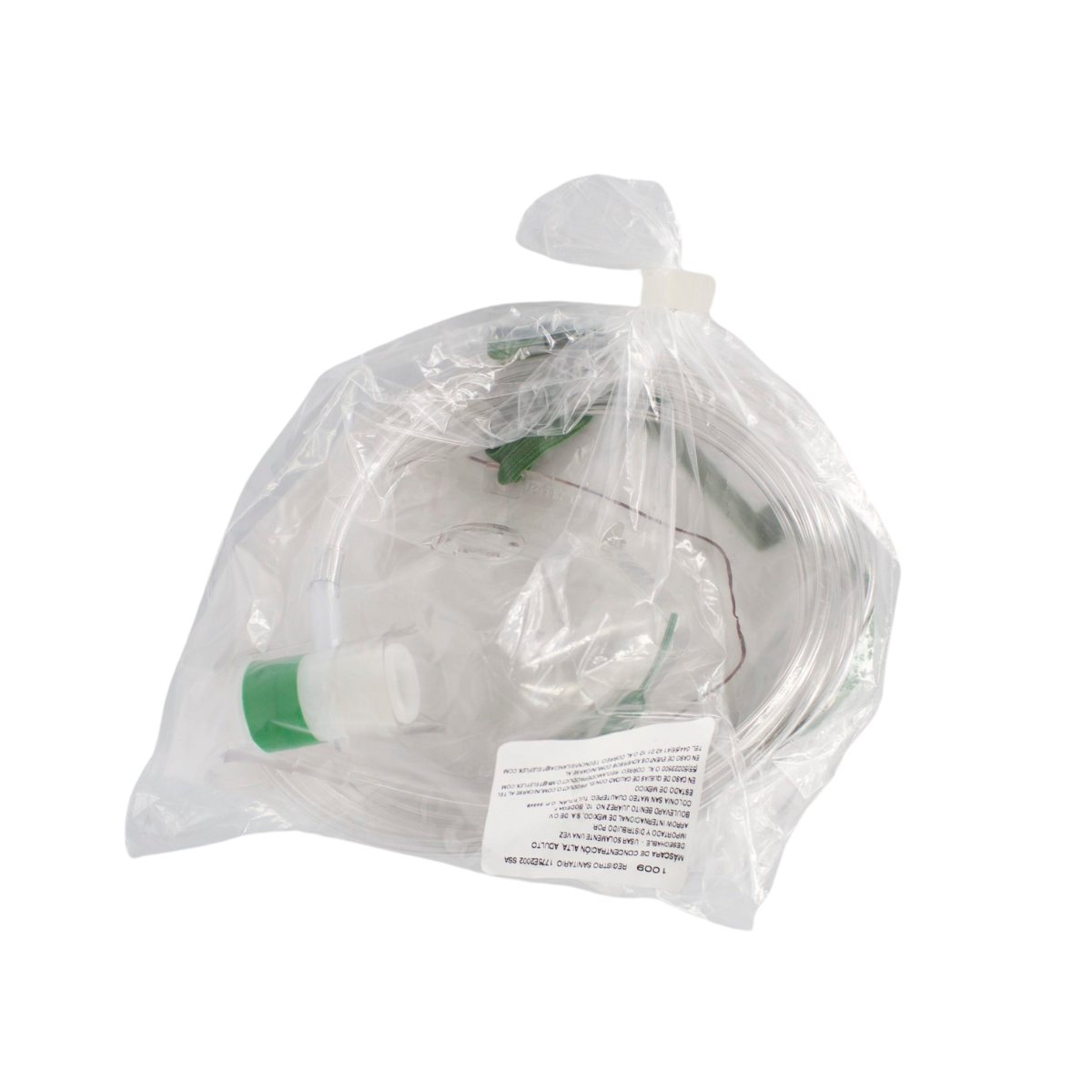 MASCARILLA HUDSON DE OXIGENO CON RESERVORIO ADULTO