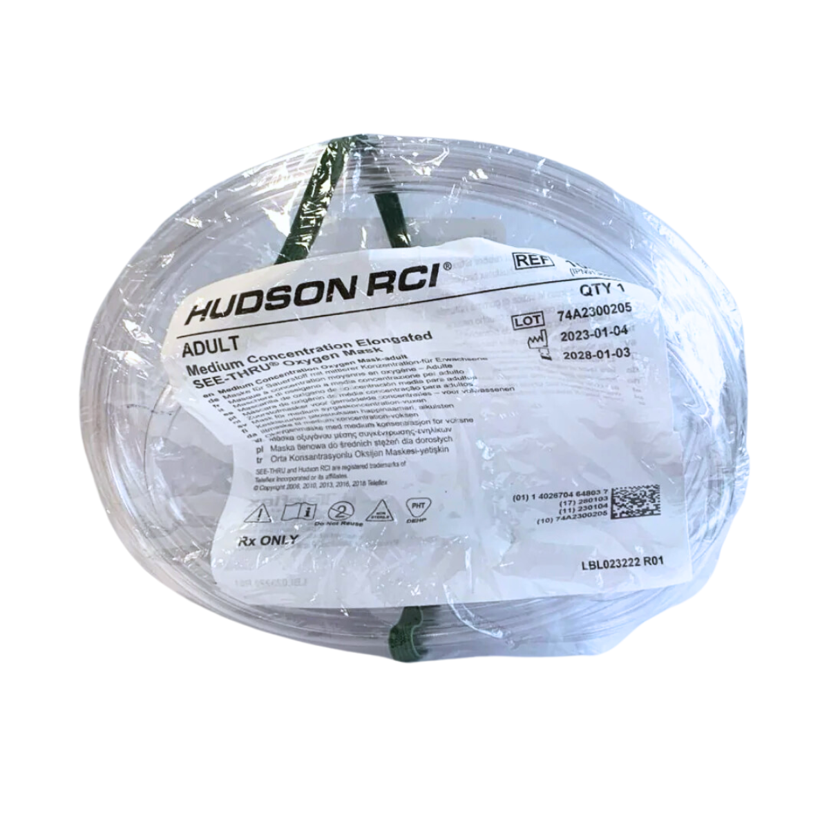 MASCARILLA HUDSON DE OXIGENO SIN RESERVORIO