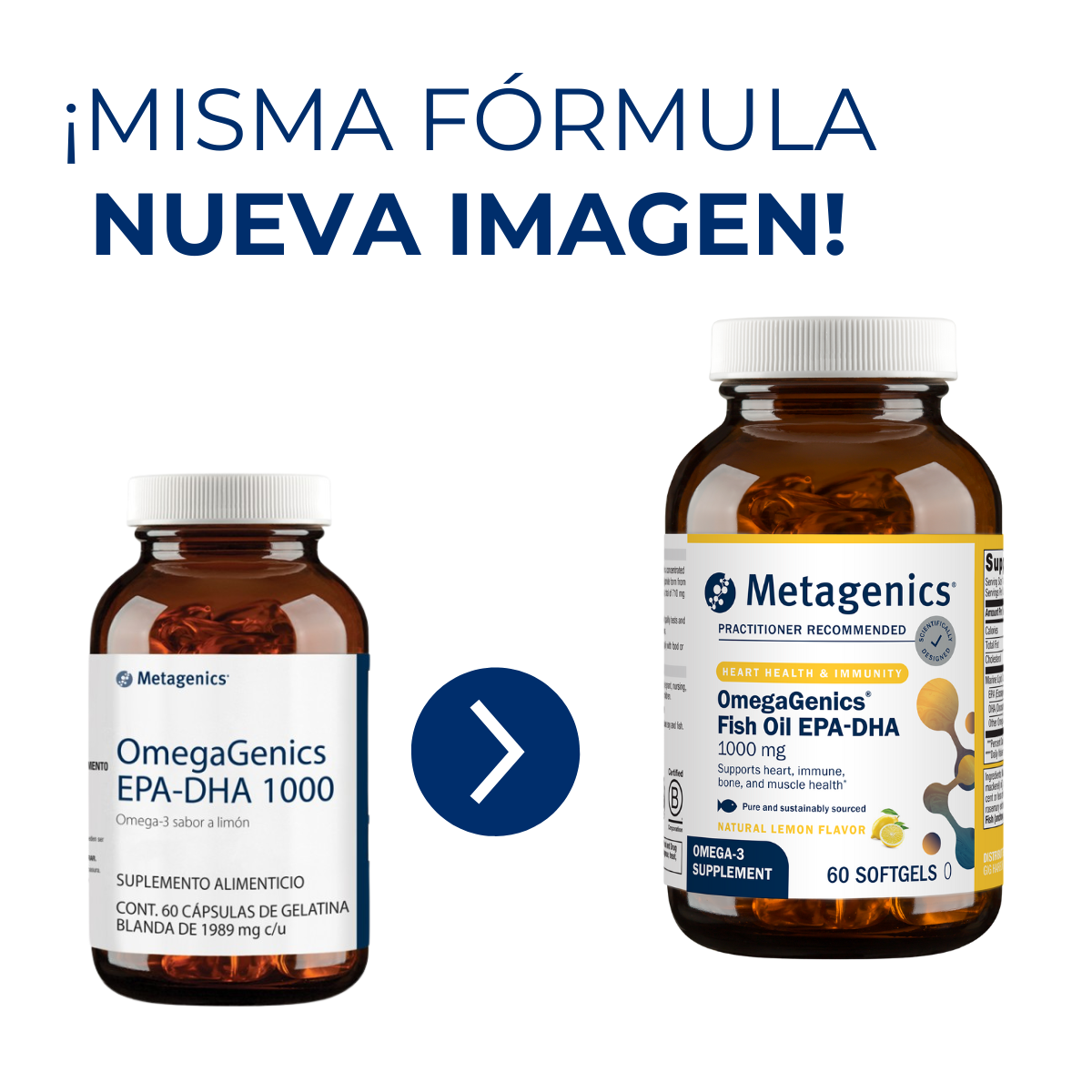 Metagenics OmegaGenics EPA-DHA 1000 (60 cápsulas)