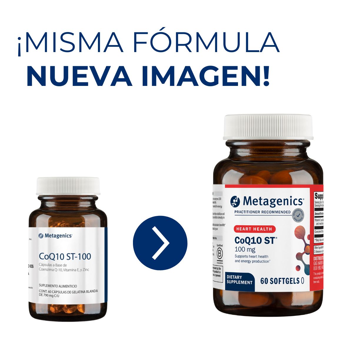 Metagenics CoQ10St-100 60 Cápsulas