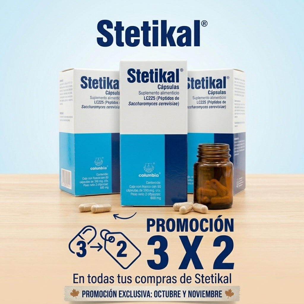 Promocion 3x2 en Stetikal suplemento alimenticio