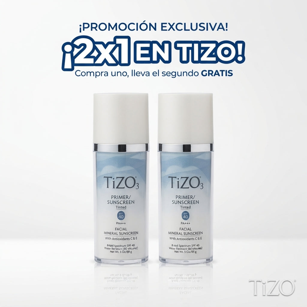 Promocion 2x1 en TIZO Primer/Sunscreen tinted SPF40