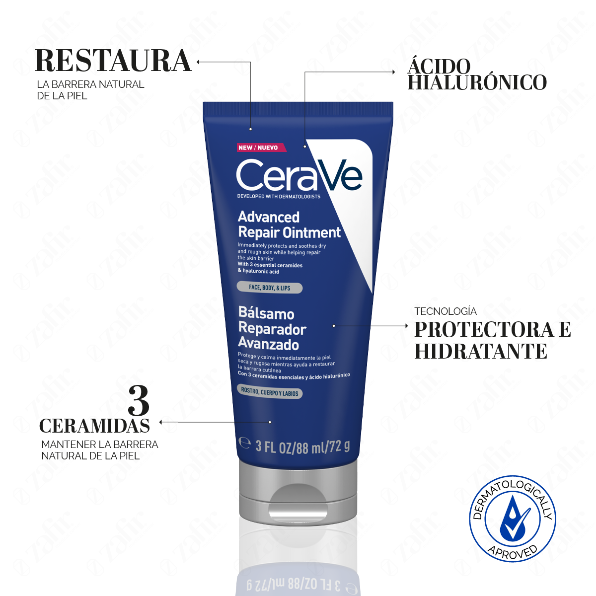 Cerave Bálsamo reparador avanzado 72g