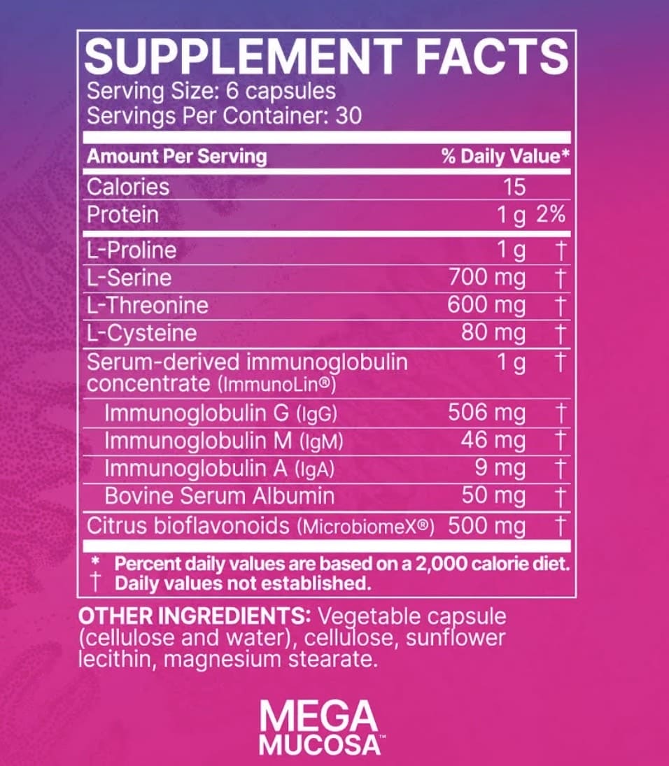 Microbiome Labs - MegaMucosa 180 Cápsulas