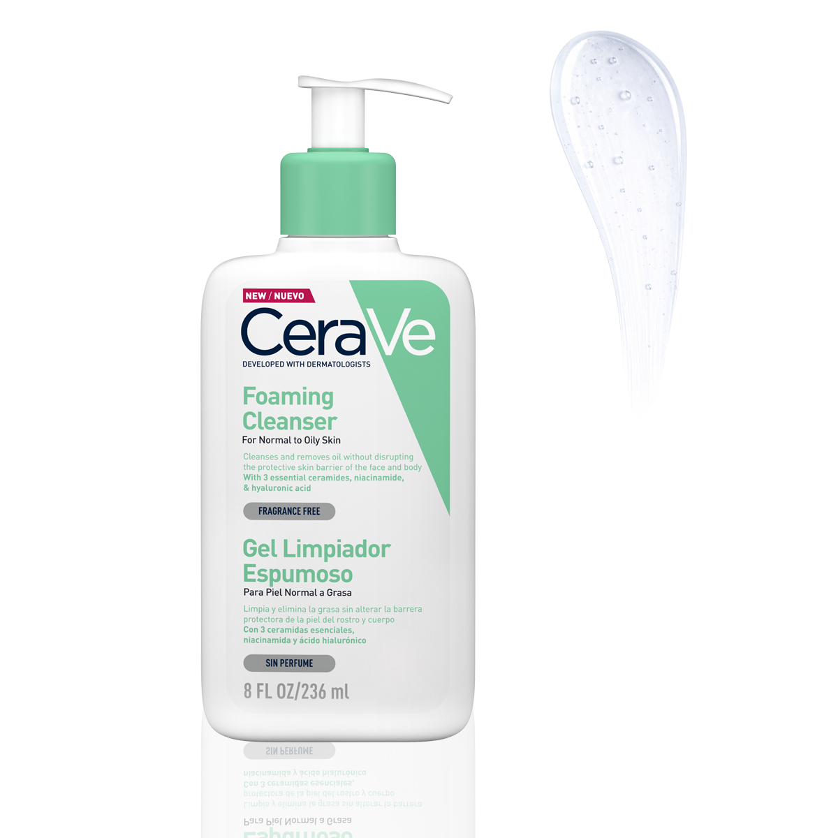 CeraVe Gel Limpiador Espumoso Diario 236 ml