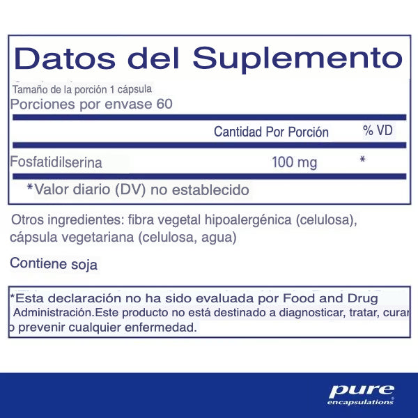 Pure Encapsulations 7-Keto Dhea 25 Mg 60 Cápsulas