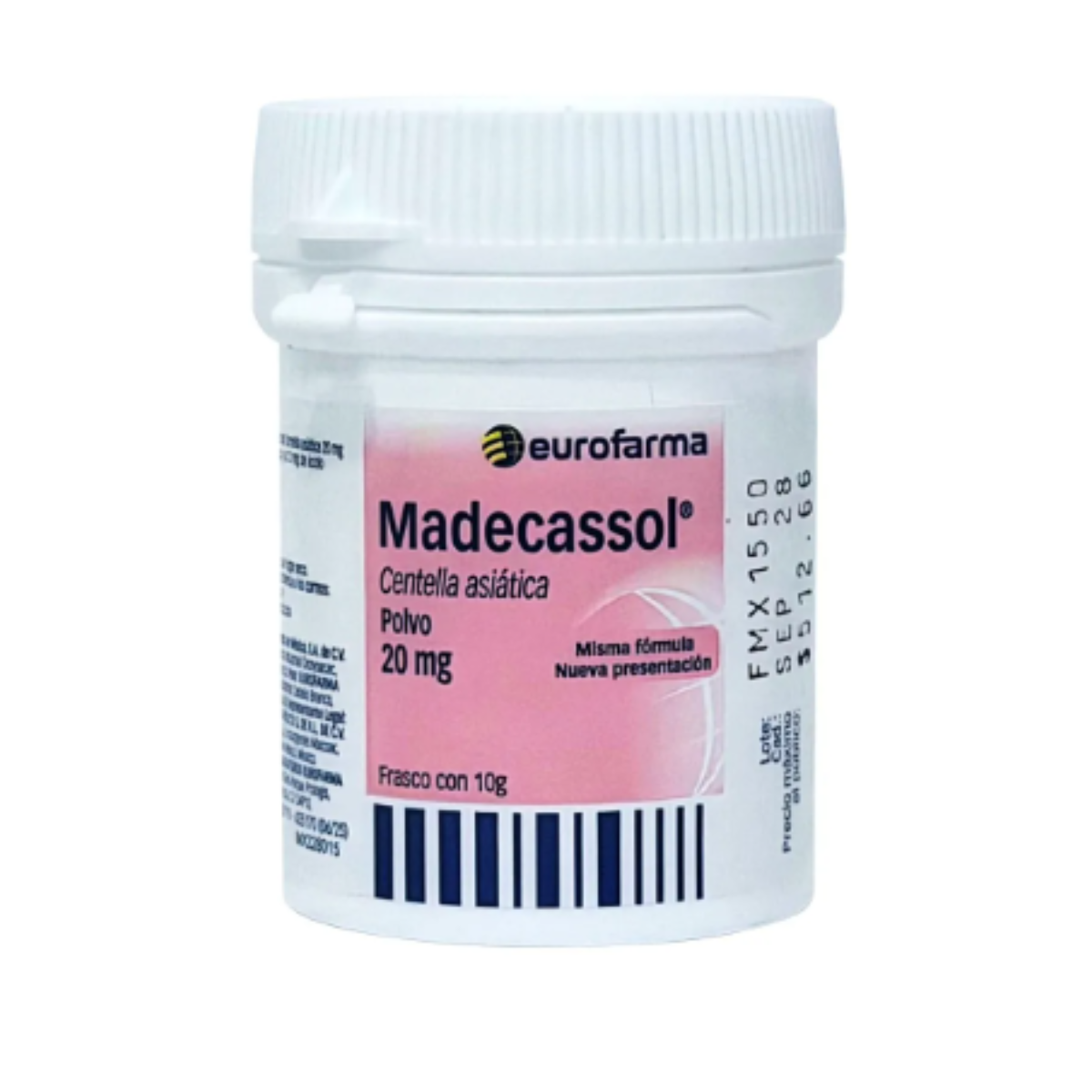 MADECASSOL 20 MG POLVO 10 G CENTELLA ASIATICA