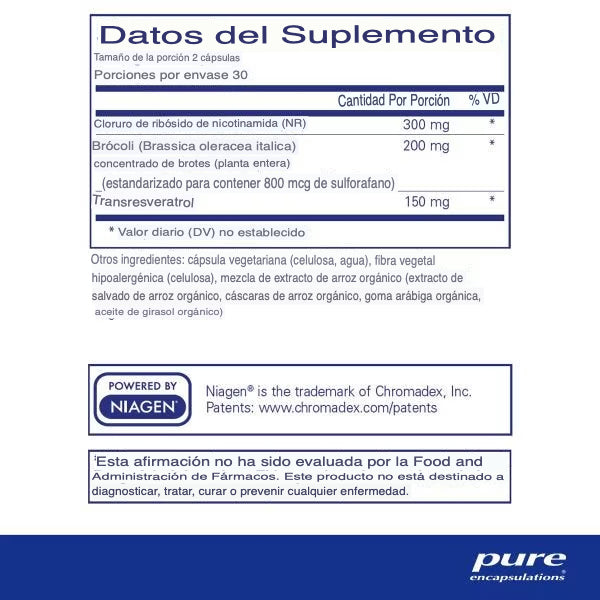 Pure Encapsulations Nr Longevity 60 Cápsulas