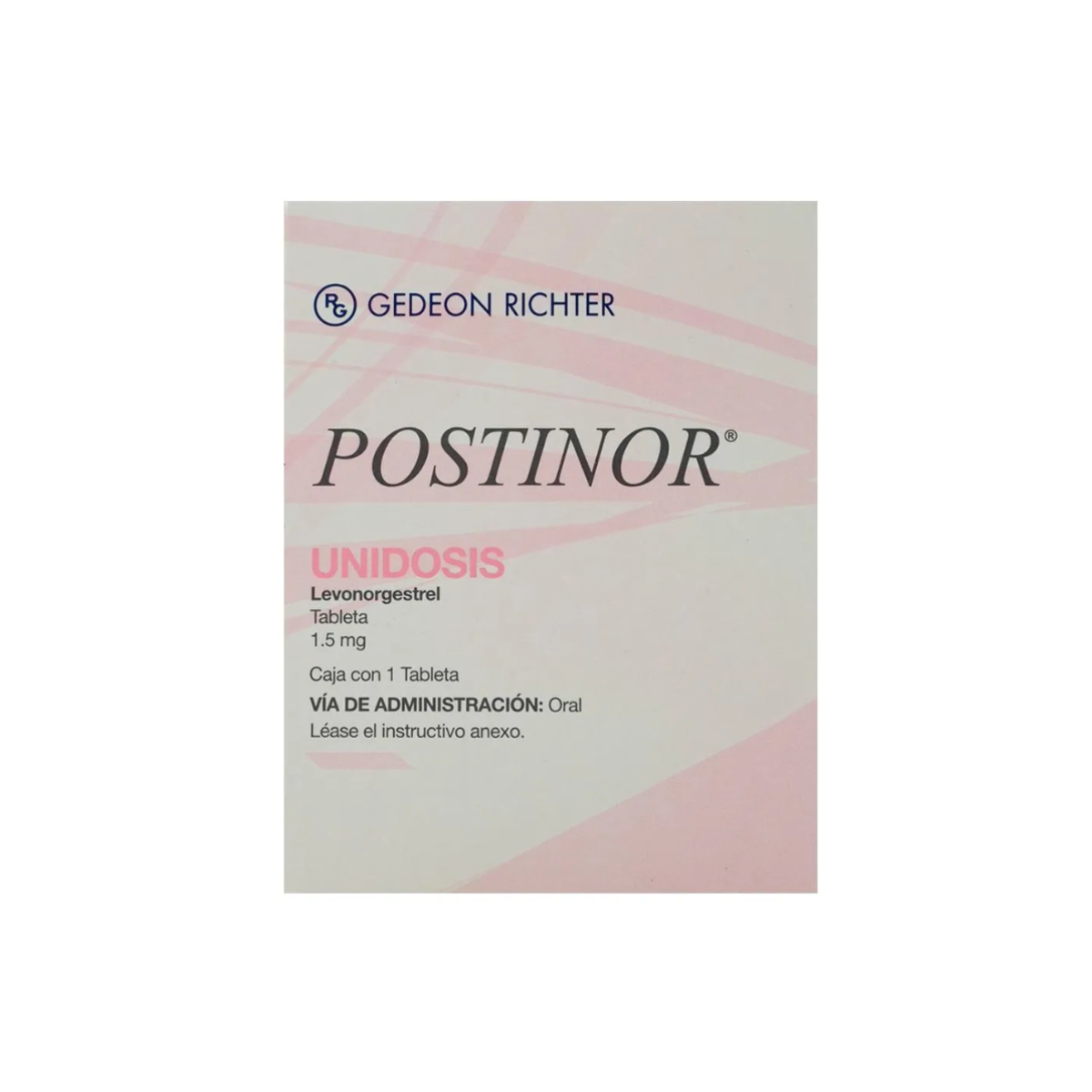 POSTINOR. 2 UNIDOSIS 1.5 MG. 1 TABLETA