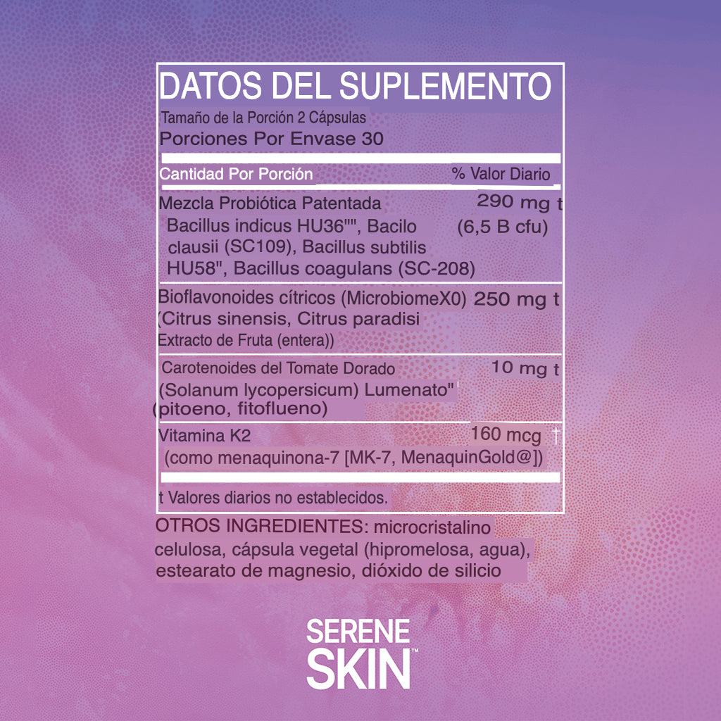 Microbiome Labs - Serene Skin (60 cápsulas)