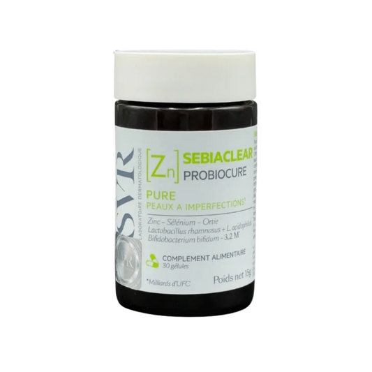SVR Sebiaclear [ZN] Probiocure – Suplemento con Zinc y Probióticos para Piel Grasa