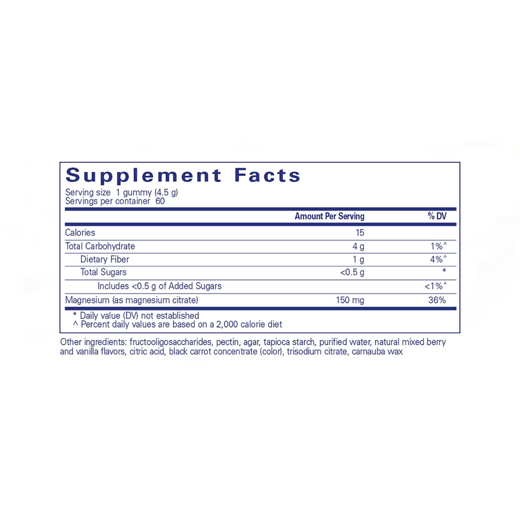 Pure Encapsulations Magnesium Gummy