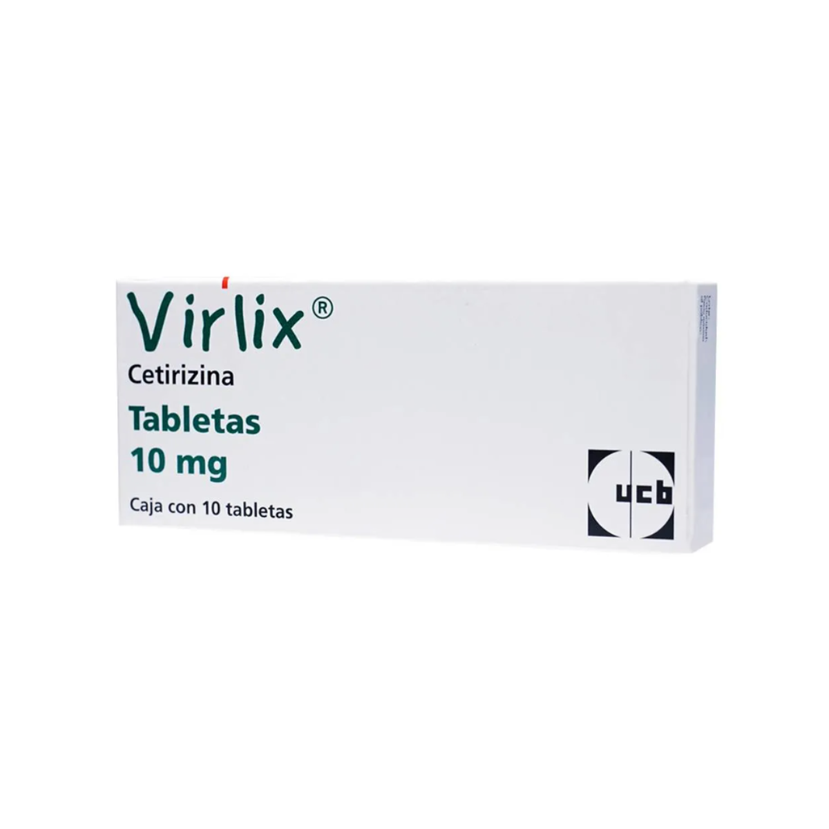 VIRLIX. CETIRIZINA 10 MG. CAJA CON 10 TABLETAS
