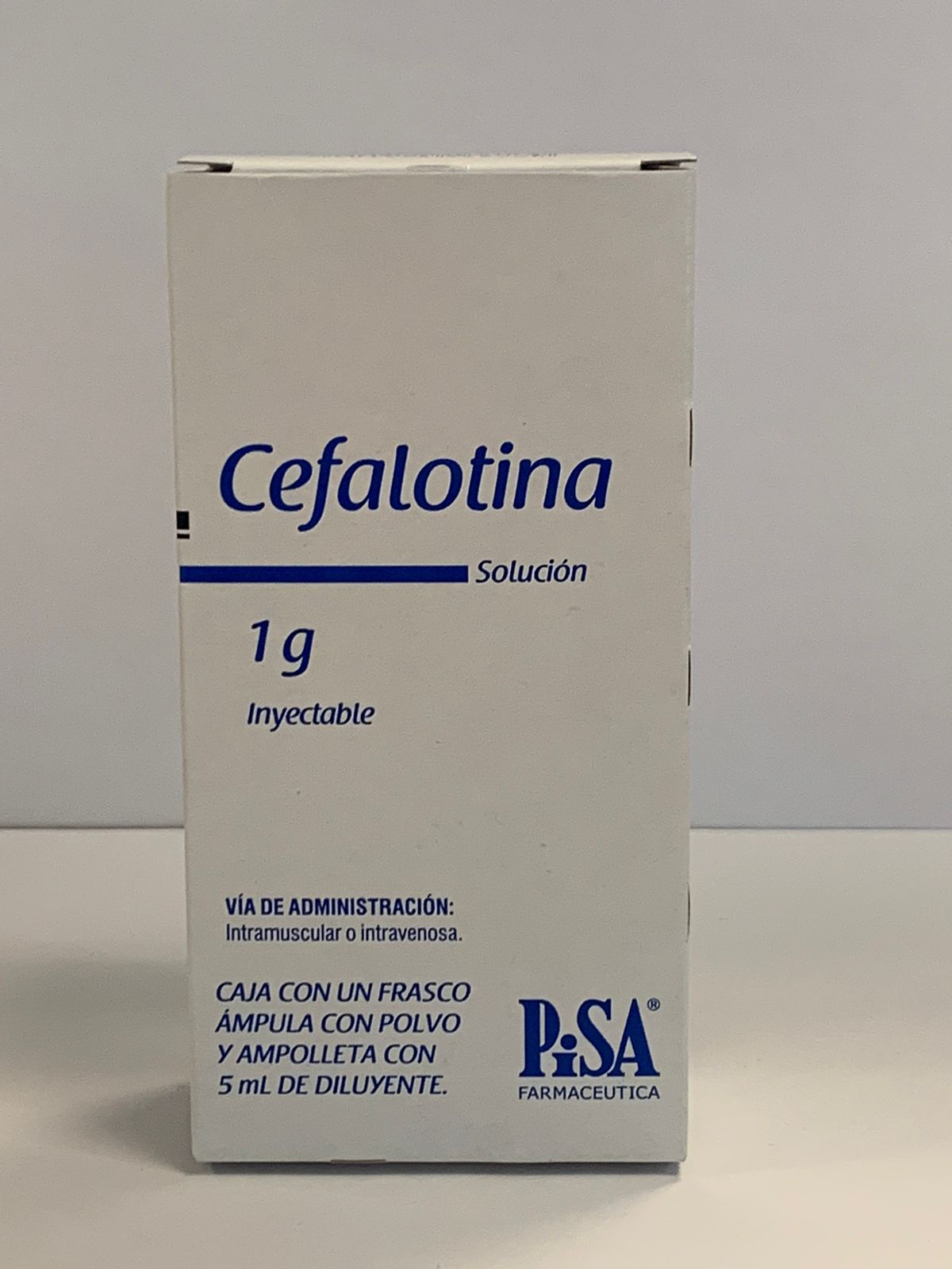 CEFALOTINA PISA FARMACEUTICA SOLUCIÓN INYECTABLE 1G