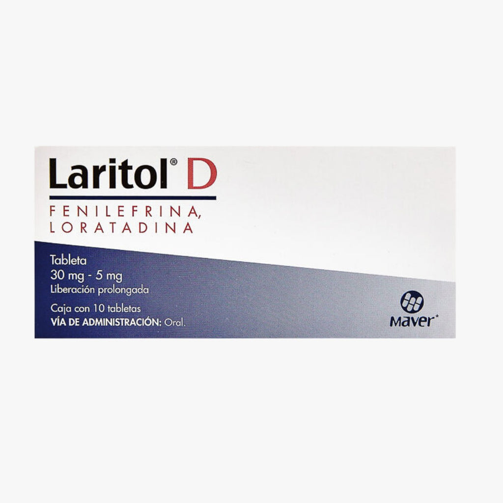 LARITOL D. FENILEFRINA 30 MG/LORATADINA 5 MG