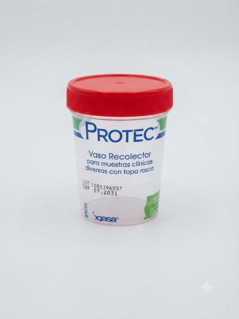 Vaso Recolector De Muestras Protec Degasa 100 Ml 5pza