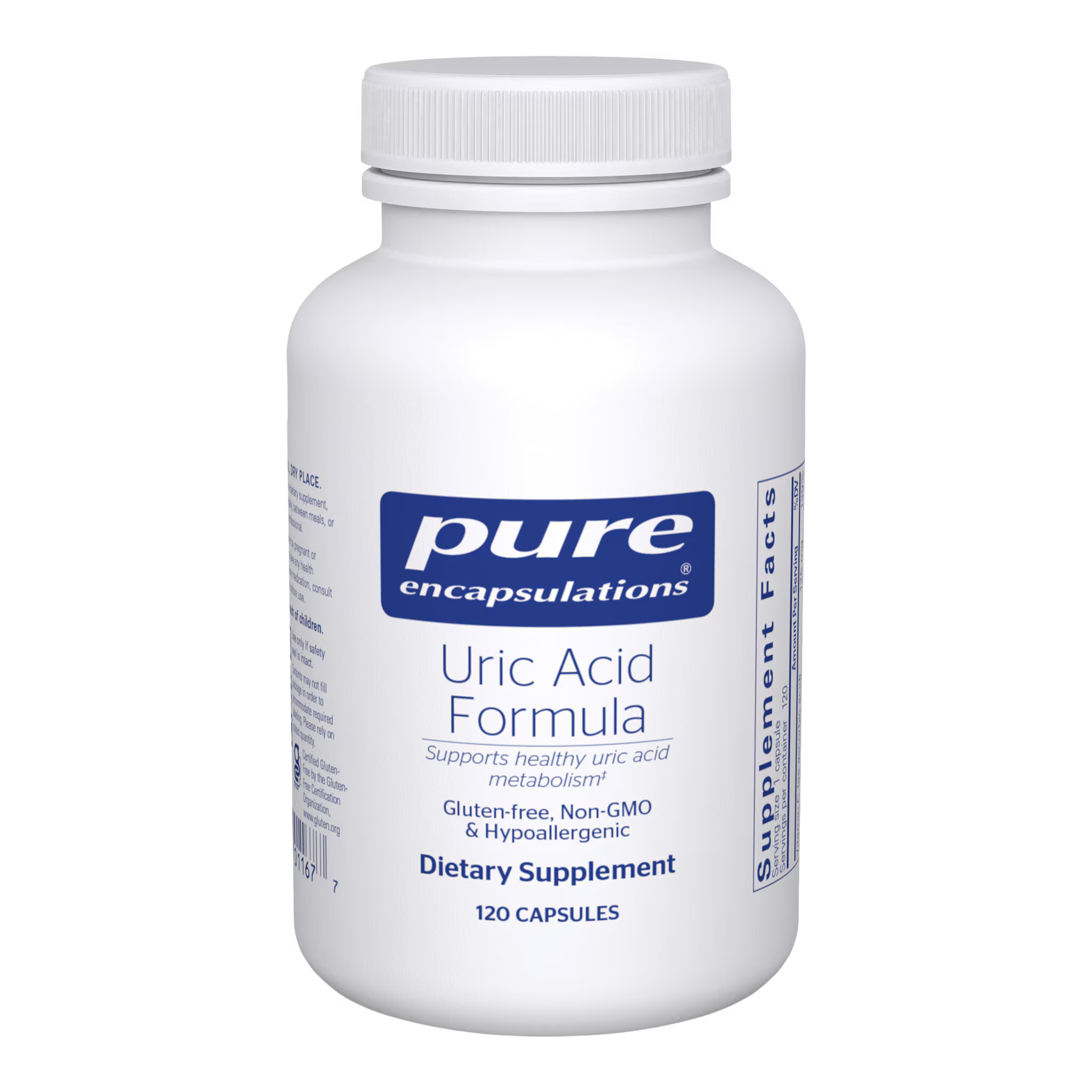 Pure Encapsulations Uric Acid Formula 120 cápsulas