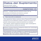Pure Encapsulations Berberine UltraSorb 60 cápsulas.