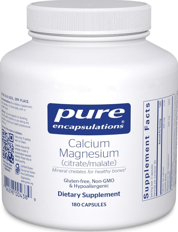 Pure Encapsulations Calcium Magnesium 180 Capsulas