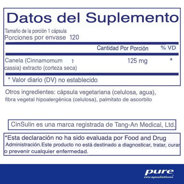 Pure encapsulations Cinnamon WS  120 cap
