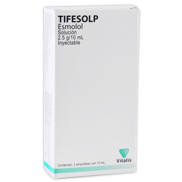 TIFESOLP ESMOLOL SOLUCION 2.5 G/10 ML INYECTABLE