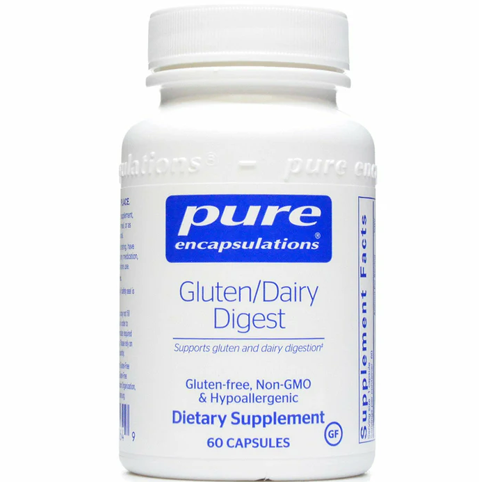 Pure encapsulations Gluten/Dairy Digest 60 capsulas