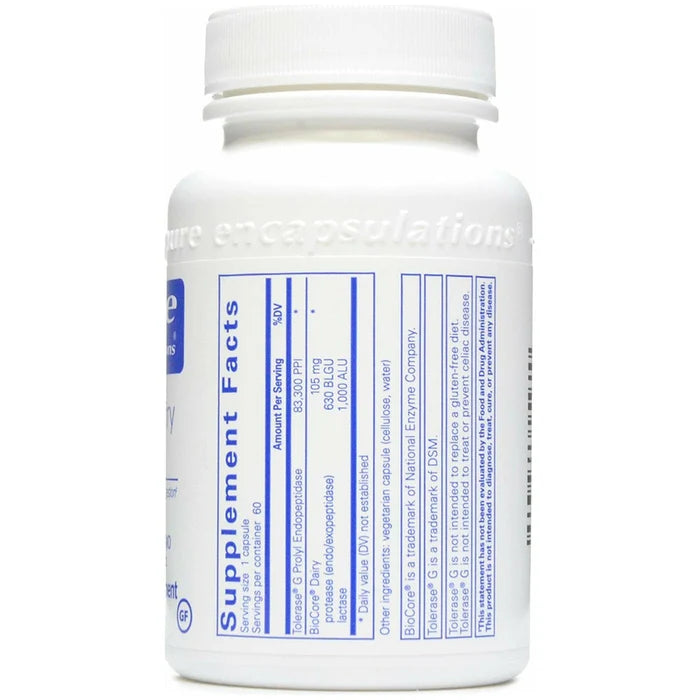 Pure encapsulations Gluten/Dairy Digest 60 capsulas