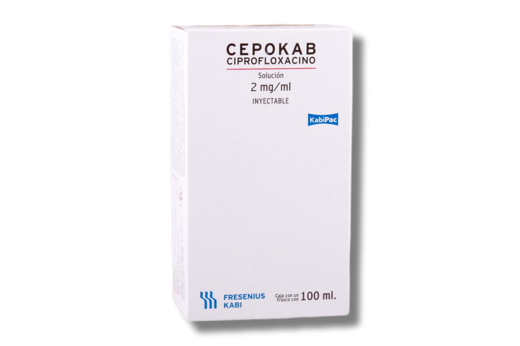 CEPOKAB CIPROFLOXACINO SOLUCIÓN INYECTABLE 2 MG / 2 ML