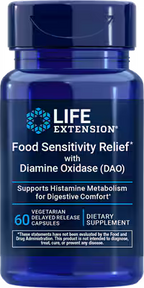 Life Extension Food Sensitivity Relief with Diamine Oxidase (DAO) | Suplemento Alimenticio Digestivo