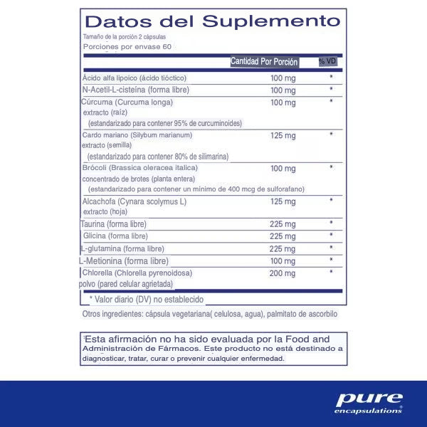 Pure Encapsulations Liver-G.I. Detox 120 cápsulas