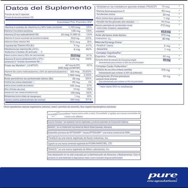 Pure Encapsulations Longevity Nutrients 240 cápsulas