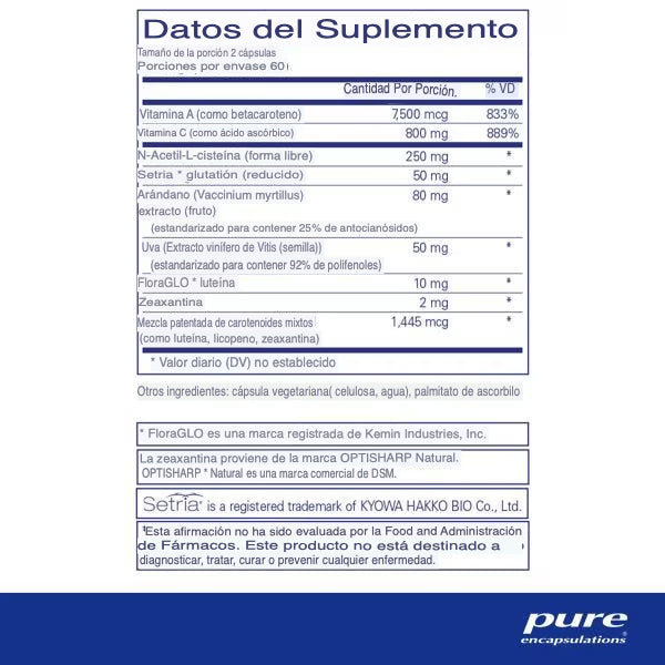 Pure Encapsulations Macular Support Formula 60 Caps