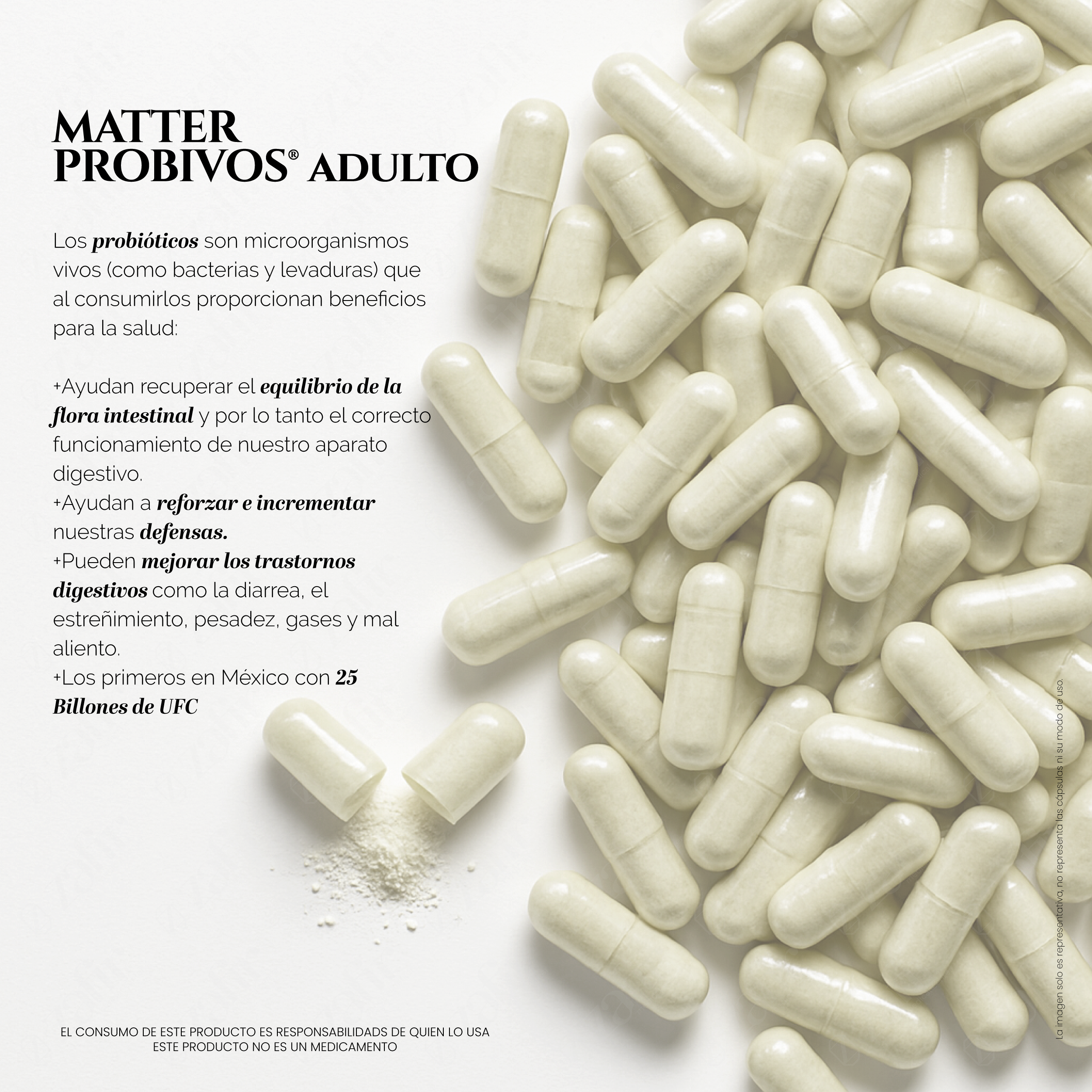 Matter Probivos Adulto | Probióticos con Glutamina para la Salud Digestiva