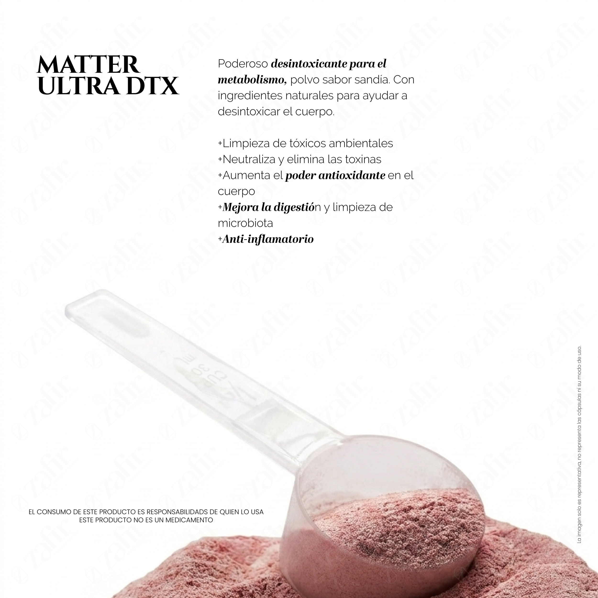 Matter Ultra DTX Sandía Natural | Detoxificación y Soporte Hepático Avanzado