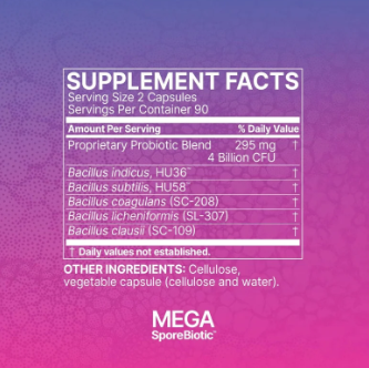 Microbiome labs Mega SporeBiotic 180 Capsulas