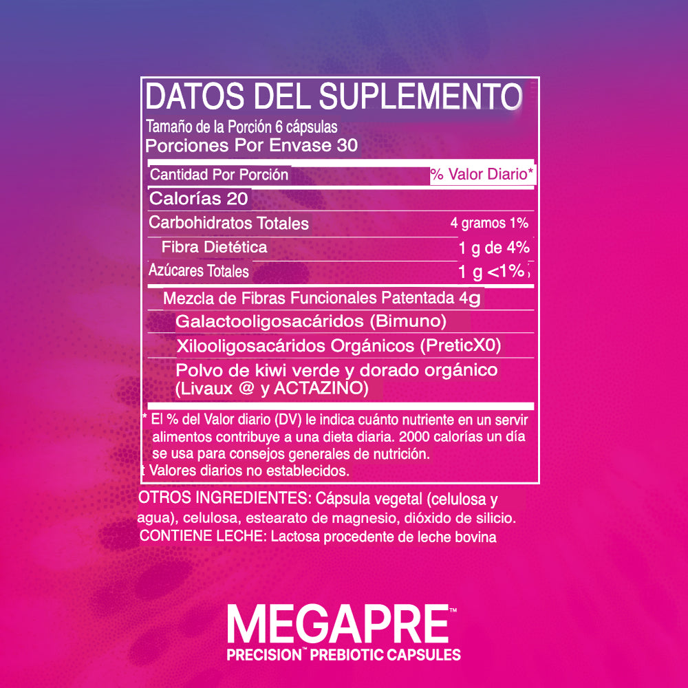 Microbiome Labs - MEGAPRE Precision Prebioticos (180 cápsulas)