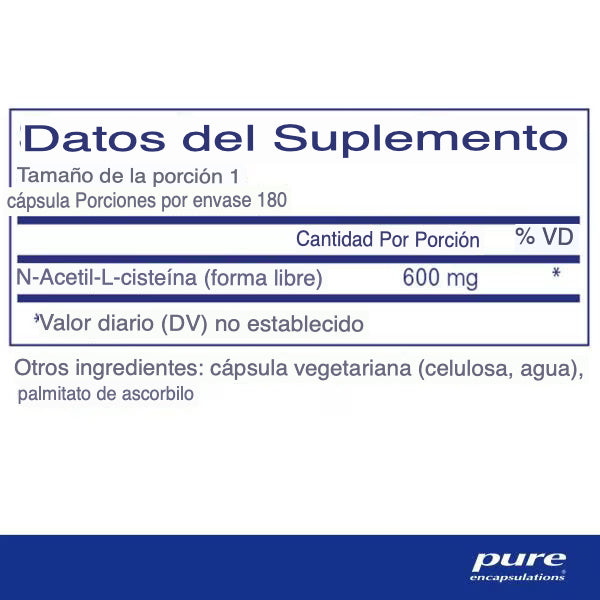 Pure Encapsulations NAC 600 MG 180 Caps