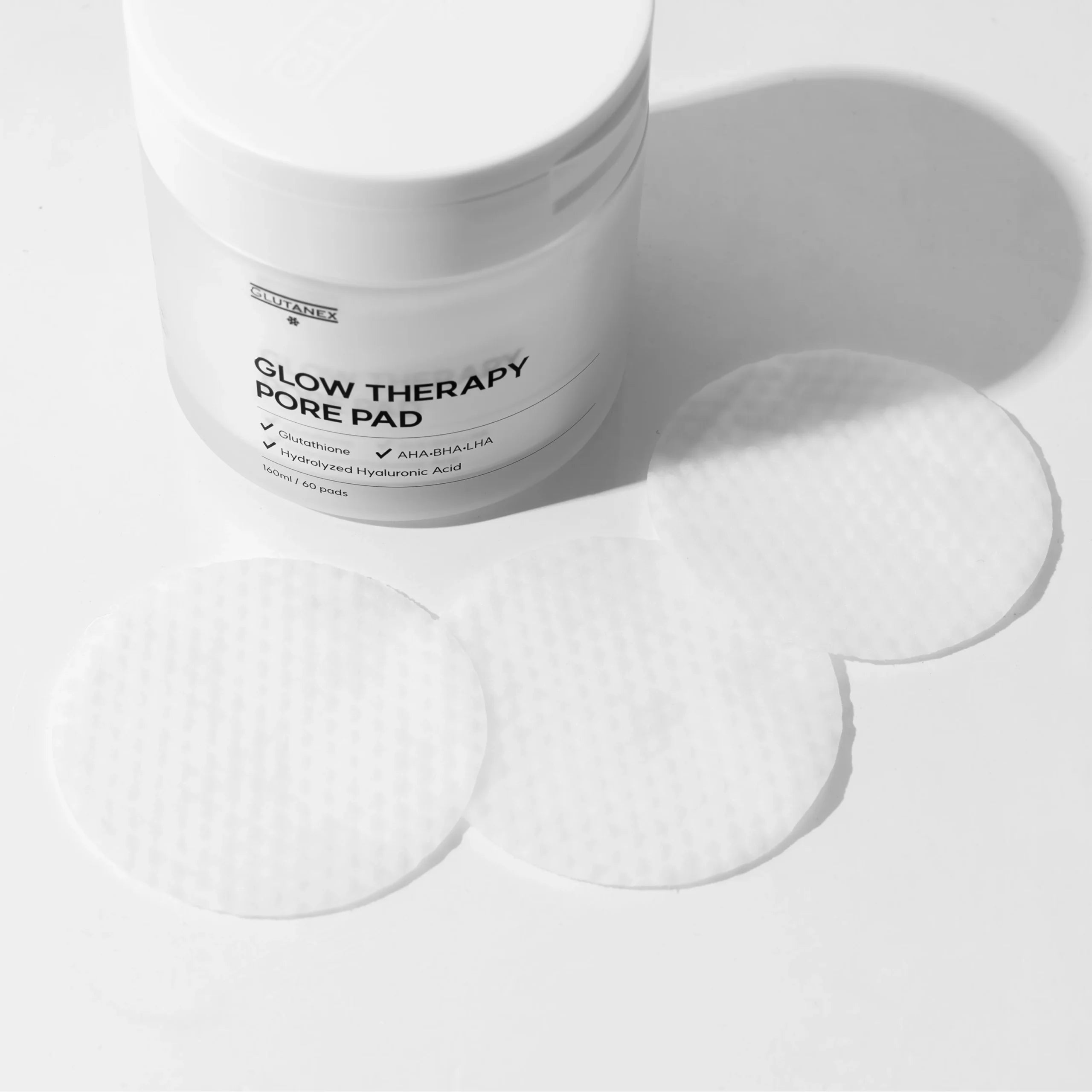 Glutanex Glow Therapy Toner Pad Almohadillas para Limpieza Profunda de Poros