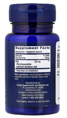 Life Extension PQQ 20mg 30 capsulas