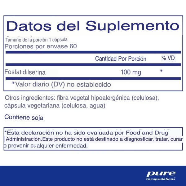 Pure Encapsulations PS 100 Phosphatidylserine