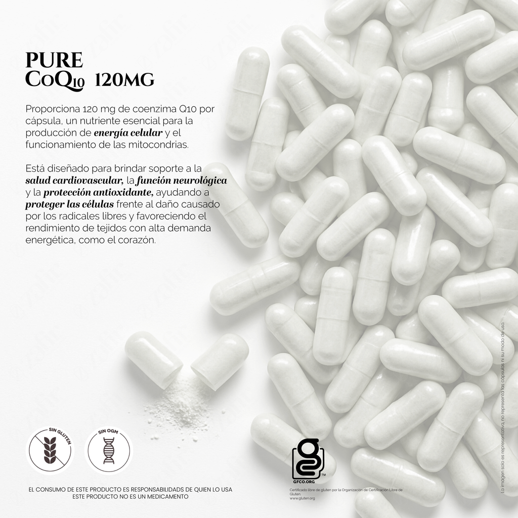 Pure encapsulations CoQ10 120 MG 30 capsulas