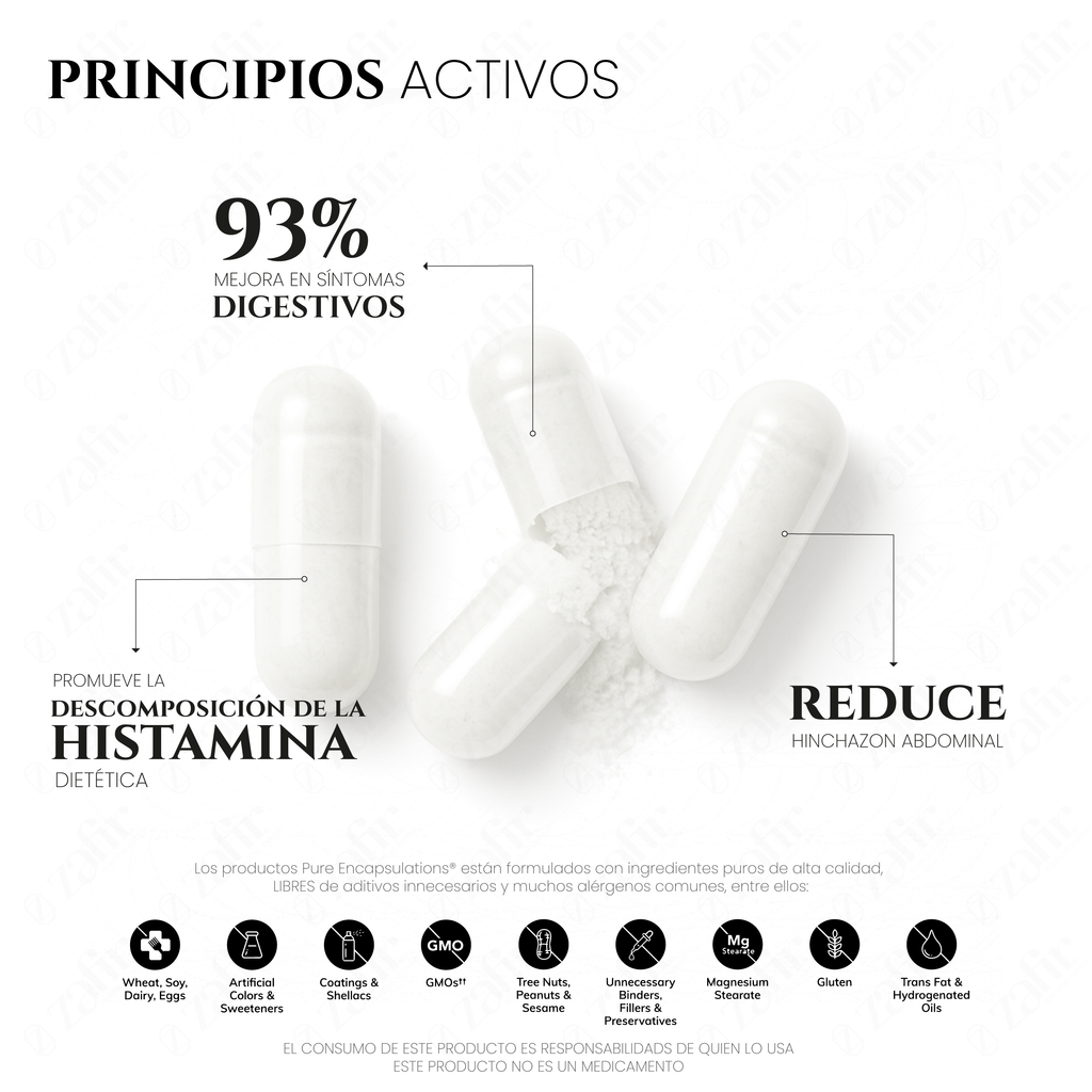 Pure Encapsulations DAO Enzyme 60 Cápsulas