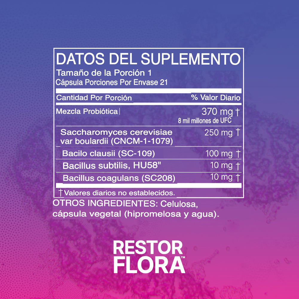 Microbiome - RestorFlora PD 21 cápsulas
