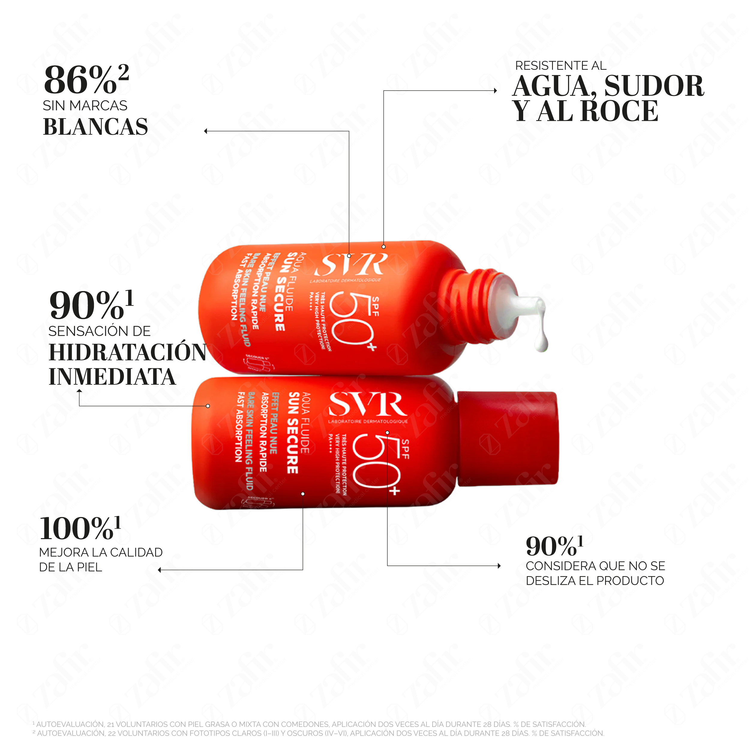 SVR Sun Secure Aqua Fluide SPF 50+ – Protector Solar Facial Ultra Ligero 50 ml