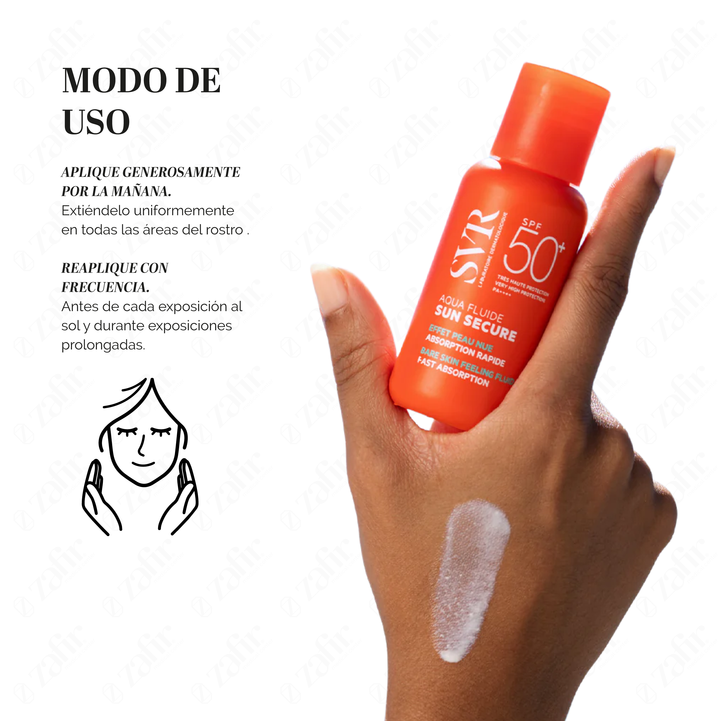 SVR Sun Secure Aqua Fluide SPF 50+ – Protector Solar Facial Ultra Ligero 50 ml