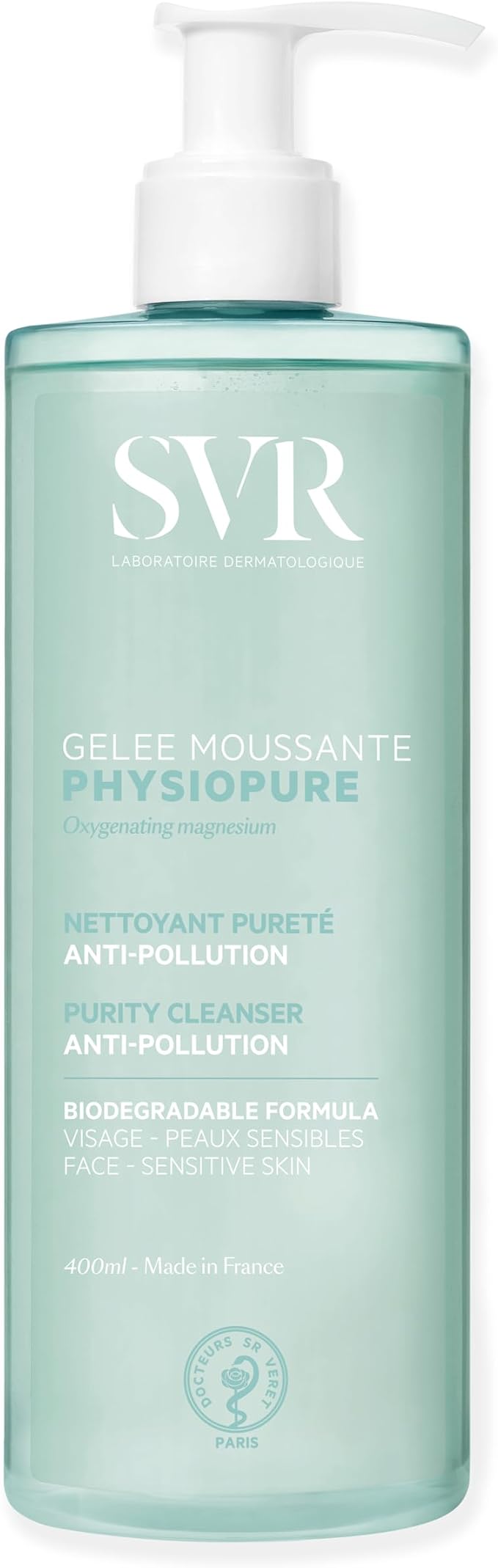 SVR Physiopure Gelée Moussante 400 ml | Gel Limpiador Purificante Anticontaminación