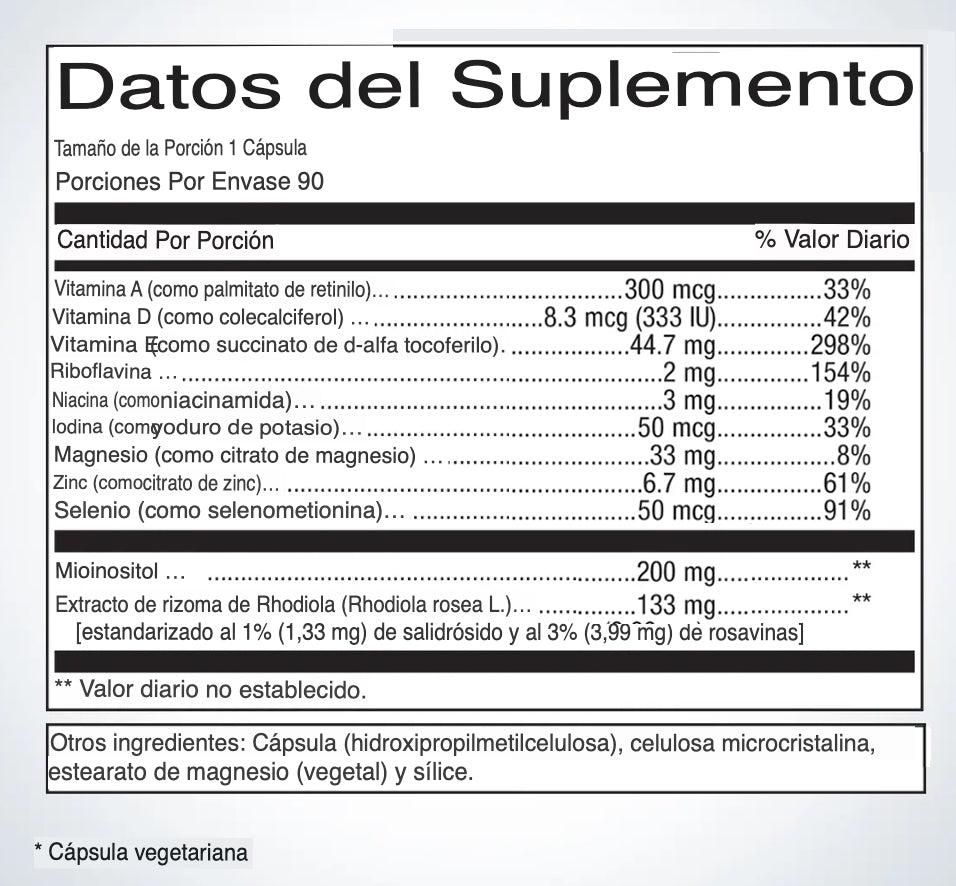 Metagenics Thyrosol-90 Cápsulas