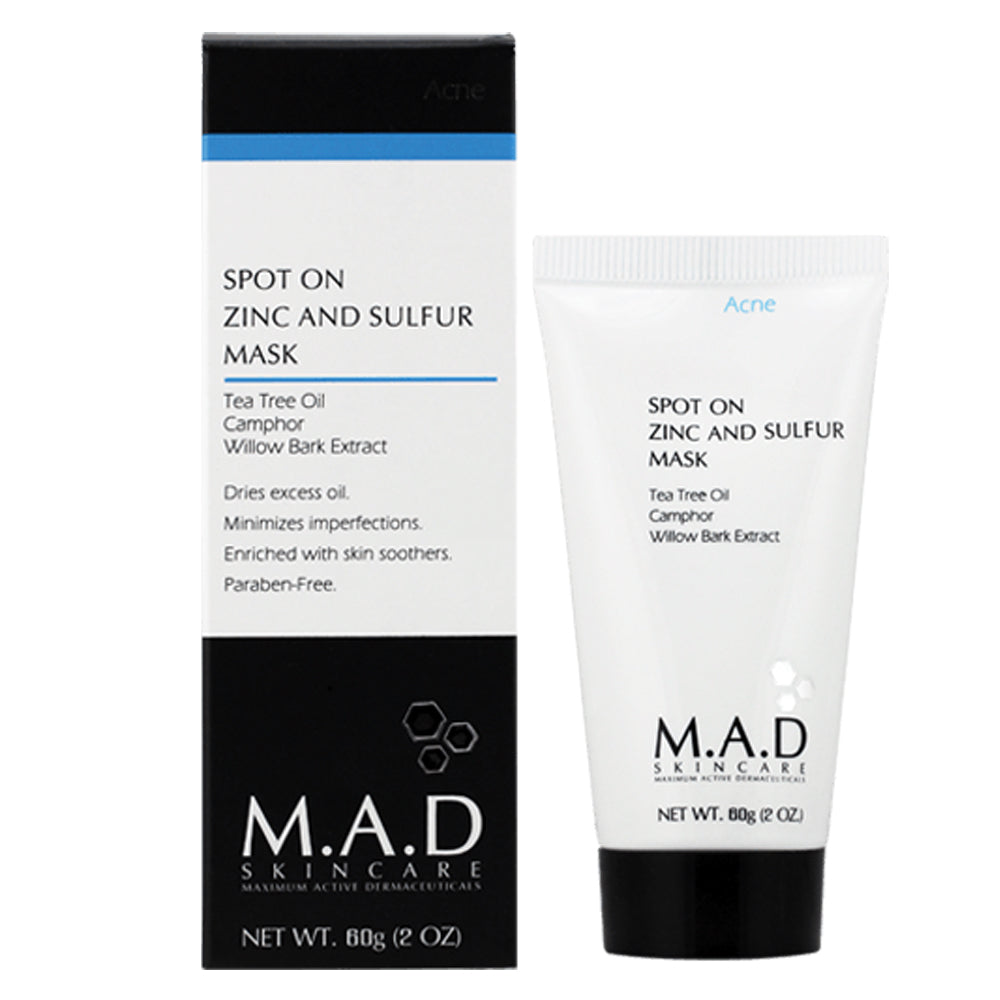 M.A.D Skincare - Spot on Zinc and Sulfur Mask (60 g) - Zafir Medical Center